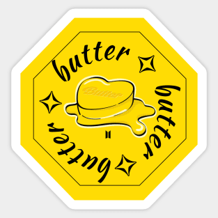 BTS Butter Hexagon Sticker